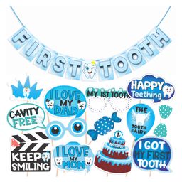 Wobbox First Tooth Decoration Items, I Got My First Tooth Decoration Items, First Tooth Celebration Blue Pack Of-14-3