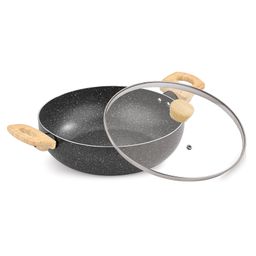 Bergner Earth Black Non-Stick Kadhai 20cm, 2.3 L - Induction Bottom-14