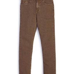 Knit N Knot Denim Solid Stretchable Jeans - Brown-image-94