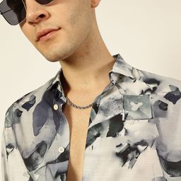 Thomas Scott Men Premium Slim Fit Opaque Club Wear Printed Casual Shirt-picture-38