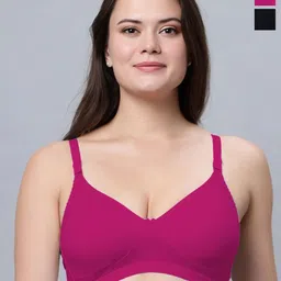 Eden Women Pack Of 2 Non Wired Non Padded Full Coverage Cooling T-shirt Bra-picture-53