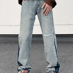 StyleCast x Revolte Men Relaxed Fit Light Fade Jeans-image-43