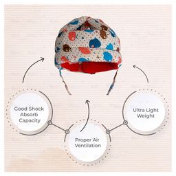 neonatecare Baby Helmet Baby Head Protector, Adjustable Size for Baby Learning to Walk or Run, Soft Safety Helmet for Infants 9 Months to 3 Years (Multi Print) ( color and design may vary) image 4