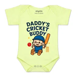 Arvesa Kids-Unisex Yellow Cotton Rompers-image-50