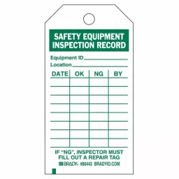 BRADY Tag 3 inch x 5-3/4 inch Green on White for Indoor/Outdoor Usage, 9HUP6 (Pack of 10 Pcs)-image-55