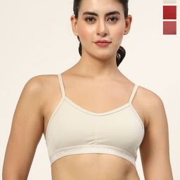 LILY Tropsyliad Pack Of 3 Full Coverage Seamless Non Padded Sports Bra-picture-11