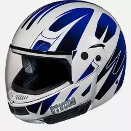 Studds N1 White Medium (570 mm) Flip Up-Full Face Helmet, Ninja D4 Decor-image-88