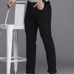 Allen Solly Men Textured Slim Fit Corduroy Chinos-image-7