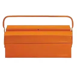 Implemental Tool Kit Box with 3 Compartment ‎Metal ‎Orange for Home, Garage-26