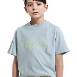 RARE ONES Boys Typography Printed Round Neck Cotton T-shirt-image-73