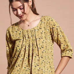 DressBerry Floral Print Crepe Top-image-64