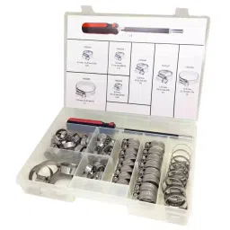 RS PRO Mild Steel Worm Drive Hose Clip Kit, 9.5-12 mm and 25-35 mm Inside Diameter, 1757152-image-49