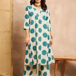 all about you Polka Dot Printed A-Line Tunic with Palazzos Co-Ords-picture-16