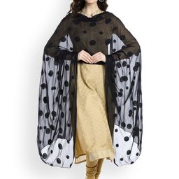 Dupatta Bazaar Black Embroidered Dupatta-picture-55
