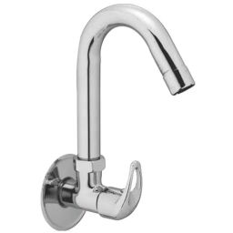 Jabra Sink Cock (M) Dezo Series Brass Chrome Finish Wall Mount Silver-image-89