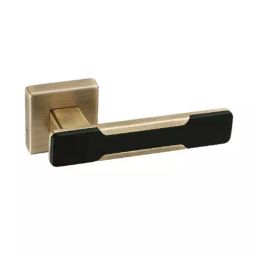 Europa Mortise Handle Zinc Antique Brass & Matt Black Finish, GMHZR669-8