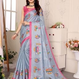 Lookmark Ethnic Motifs Art Silk Saree-image-54