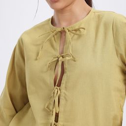 glitchez Knot Aesthetics Front-Open Top with Shorts image 2