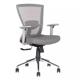 HUMAN METHOD FLORIDA PRO Series Premium Revolving Office Chair Ergonomic Breathable Mesh Mid Back with Multi Lock & Seat Slider Grey, HMFL02-PR22-picture-0