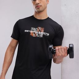 HRX by Hrithik Roshan Typography Printed Rapid-Dry Training T-shirt-image-99