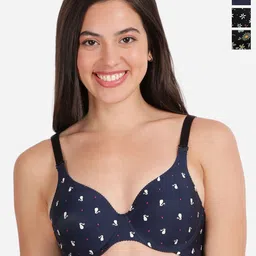 shyaway Floral Bra Medium Coverage Underwired Lightly Padded-image-70