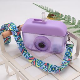 Camera Shaped Sipper with Belt Purple - 400 ml-12
