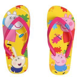 Yellow Bee Peppa Pig Colour Splash Casual Flip Flops - Multi Colour-image-56