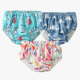 Chinmay Kids Baby Panty Boys and Girls Reusable Washable Printed Panty Pack of 3-11