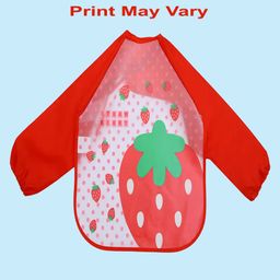 Sparkle Joy Full Sleeves Washable PVC Waterproof Printed Apron/Bibs - Multicolor-20