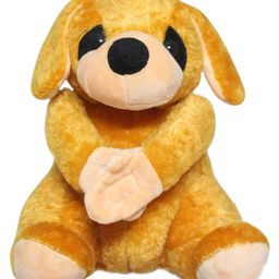 Tickles Cute Dog Soft Stuffed Plush Animal Toy for Kids Boys & Girls Birthday Gift (Color: Brown ; Size: Length 25 cm)-image-25