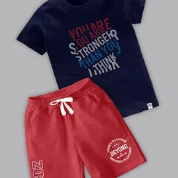 BAESD Boys Printed T-shirt with Shorts-image-77