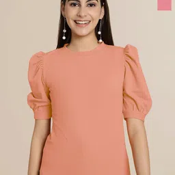 Tromko Puff Sleeve Top-image-94