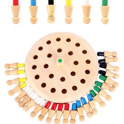 SANJARY Wooden Memory Matchstick Chess Game- Color May Vary image 5