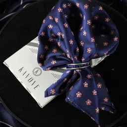 KOVOVE Men Blue Printed Pocket Square-image-84