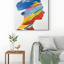 999Store Blue & Yellow 1 Piece Canvas Other Wall Paintings-image-54