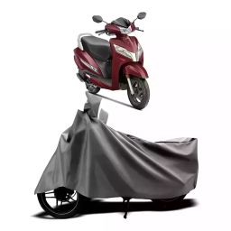 Auto Pearl Two Wheeler Cover with Bag for Honda Activa 125, Silver-image-50