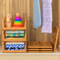 Kuber Industries Brown Set of 6 Reusable Drawer Organiser Organisers image 5