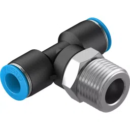 FESTO Push-in T-Fitting PBT Housing Material 8.3 mm Nominal Size, QST-1/2-10 (Pack of 10)-picture-13