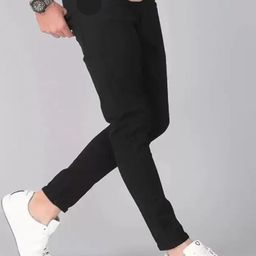LINARIA Men Classic Tapered Fit Clean Look Stretchable Jeans-image-117