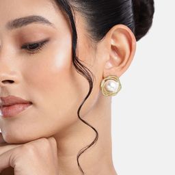 DressBerry Contemporary Studs Earrings-image-12