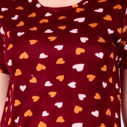 WELL QUALITY Women Printed Night suit image 5