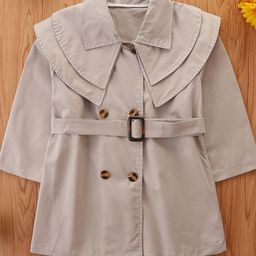 LULU & SKY Girls Double Breasted Coat-image-12