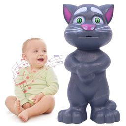 Toyshine Mimicing Repeat What You Say Talking Cat with Stories and Songs Touch Functions and Music Funny Toy - Grey-image-90