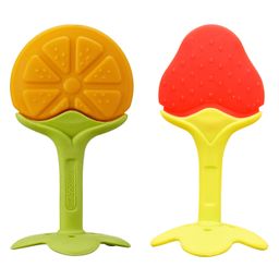 Domenico Baby Silicone Teether Orange & Strawberry- Multicolor-19