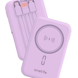 Onelife Power 15 Magnetic Magsafe Wireless, 15W Wireless/20W Wired Output, USB Type C (Black)-25