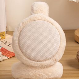 SYGA Solid Foldable Winter Earmuffs - Cream-18