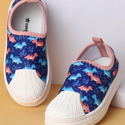 Cute Walk by Babyhug Slip On Casual Shoes with Dino Print - Navy Blue-image-72