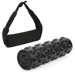 Waldon YC-618F Electric Vibrating Foam Yoga Roller, Massager with Dot Pattern For Pain Relief, Back Pain, Deep Tissue Massage, Physiotherapy (Black)-16