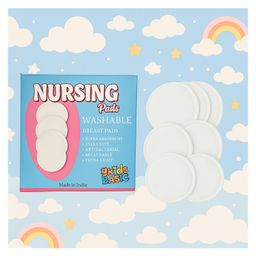 KIDS BASIC Nursing Breast Pads for Feeding Mother Washable, Reusable Soft Breast Pads (Pack of 7)-4