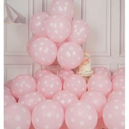 Funcart Pink Polka Dot Balloons - Pack of 50-image-72